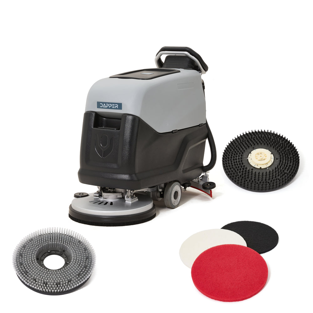 Self Propelled Walk Behind Floor Scrubber Machine 20" Brush, 31.5" Squeegee