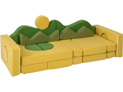 Costway 19-Piece Modular Kids Play Couch 67973453 New