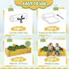 Step-by-step guide for the 19 Pieces Modular Kids Play Couch, highlighting easy setup and creative play for children.