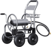 Giraffe Tools Garden Hose Reel Cart 4 Wheels Heavy Duty New