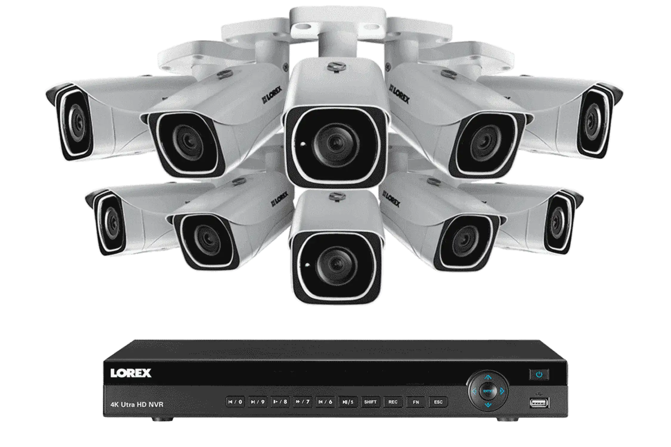 Lorex 4KHDIP1610 16 Camera 10 Channel Indoor/Outdoor 4K Ultra HD IP Security Surveillance System New