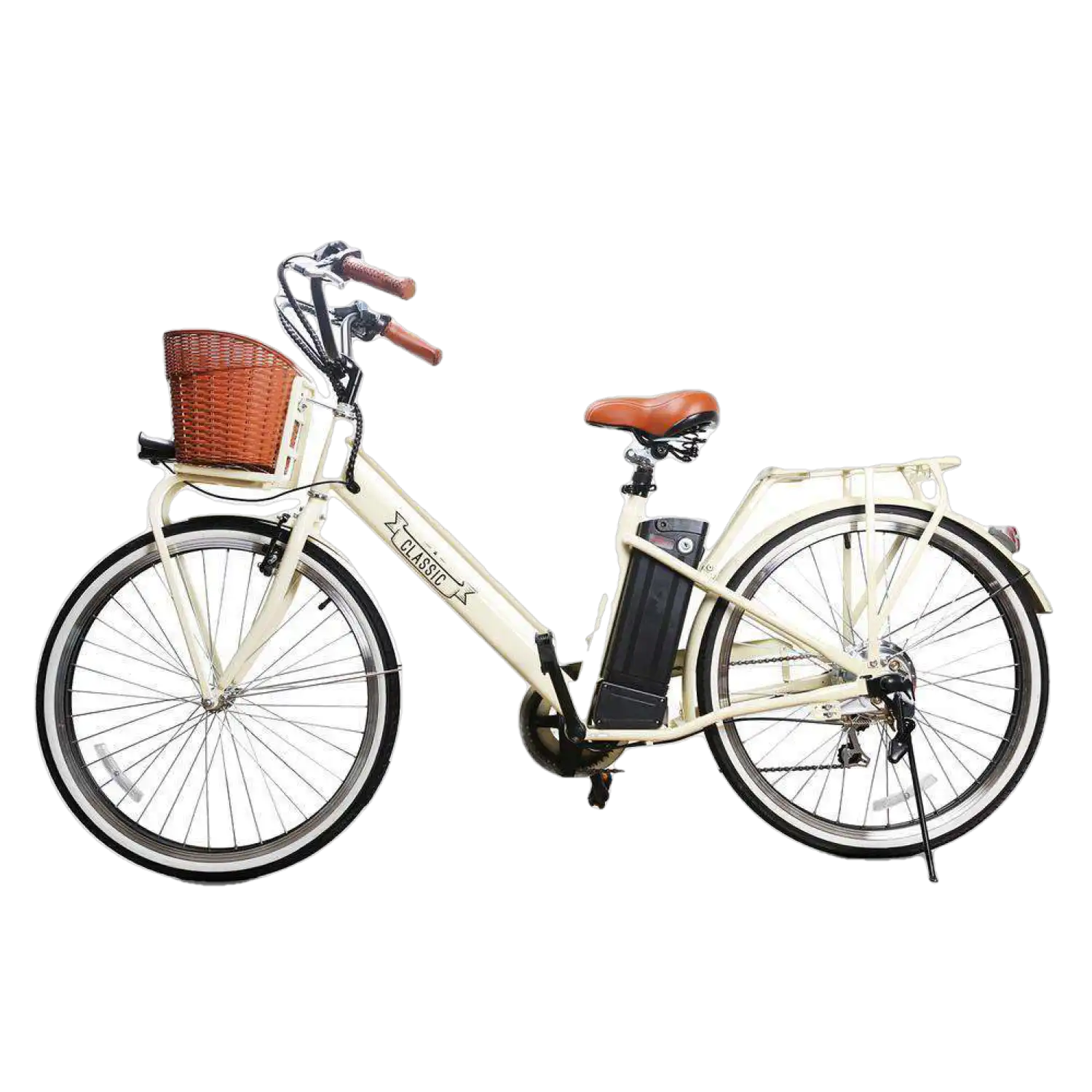 NAKTO City Classic 2 Electric Bicycle 6 Speed E-Bike 26