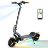 S Nova Pro Commuting Electric Scooter (Gray) with app display