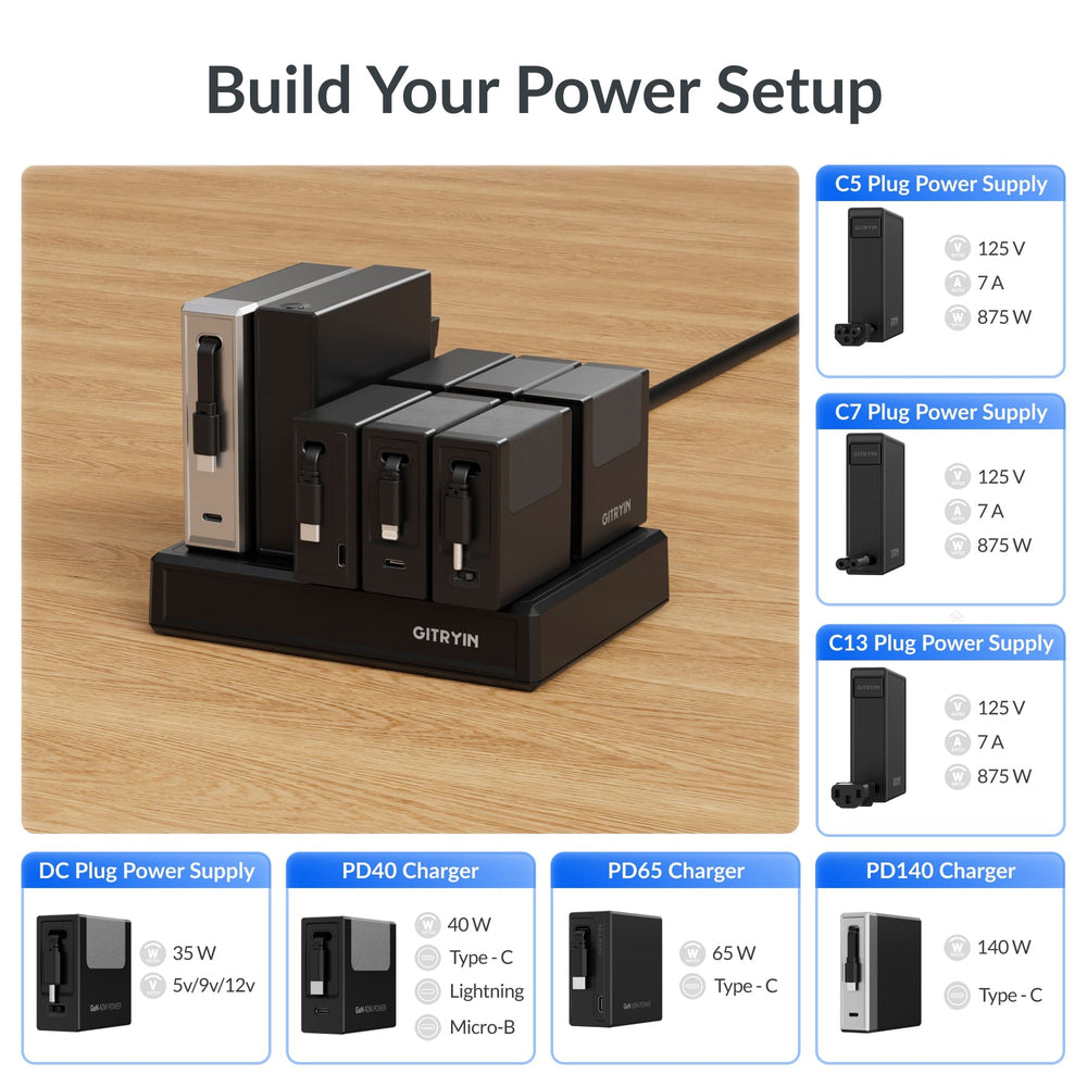 Giraffe Tools Modular Charging Station with Smart Cooling Fan 1875W New