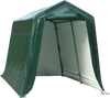 Outdoor carport shed with waterproof ripstop cover, 7 x 12 ft, featuring a sturdy steel frame and removable zippered.