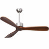 52 Inch Modern Brushed Nickel Finish Ceiling Fan with Remote Control - Gallery View 1 of 12