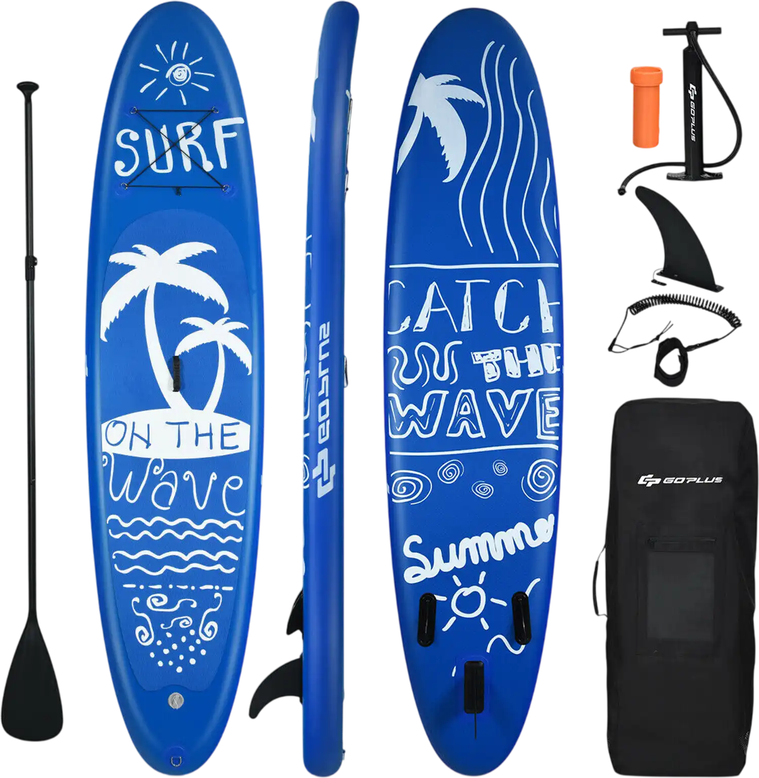 Costway Inflatable Adjustable Stand Up Paddle Board 81239450 New