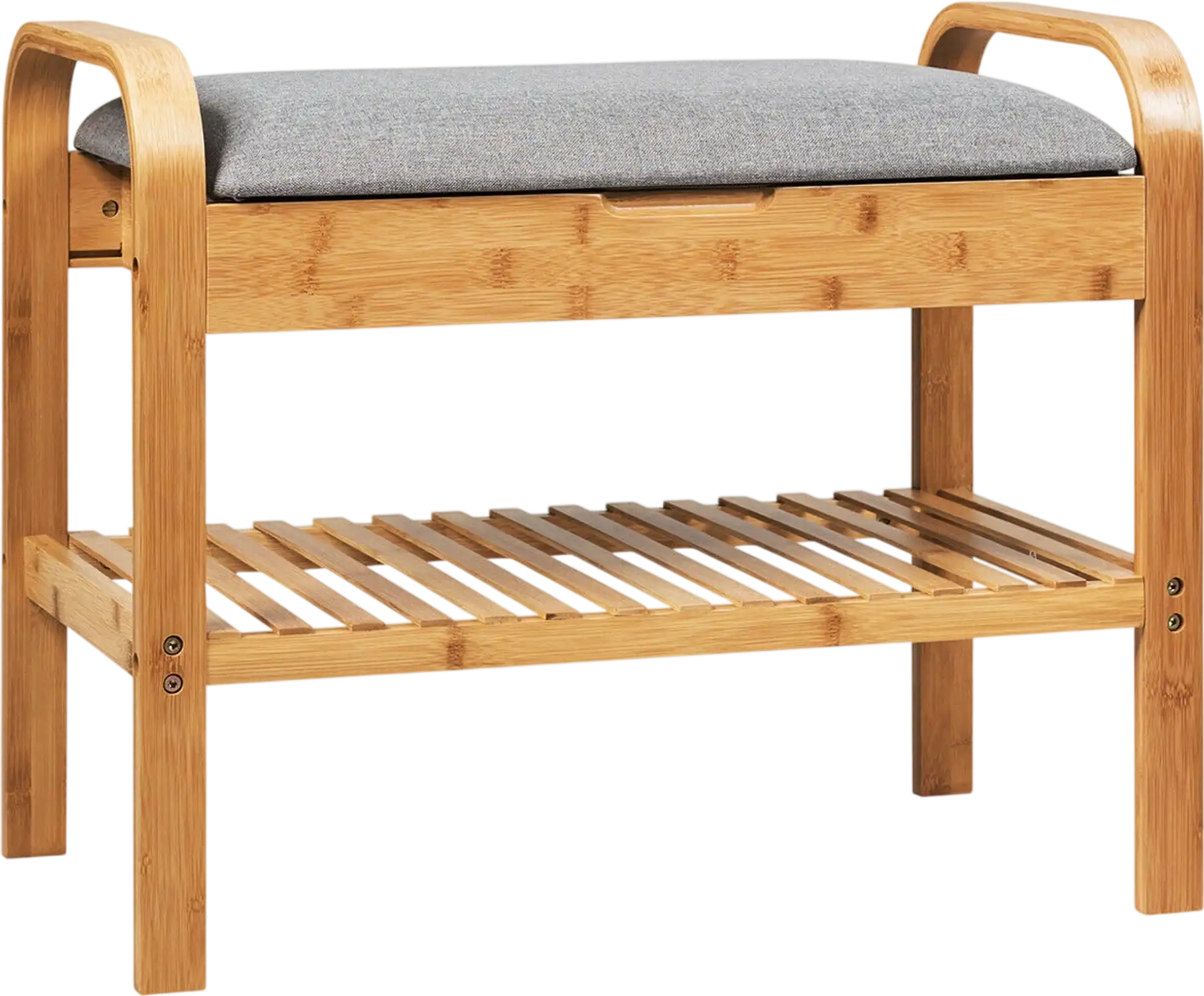 Costway Bamboo Shoe Rack Bench Storage Shelf Entryway Hallway Bedroom 34958021 New