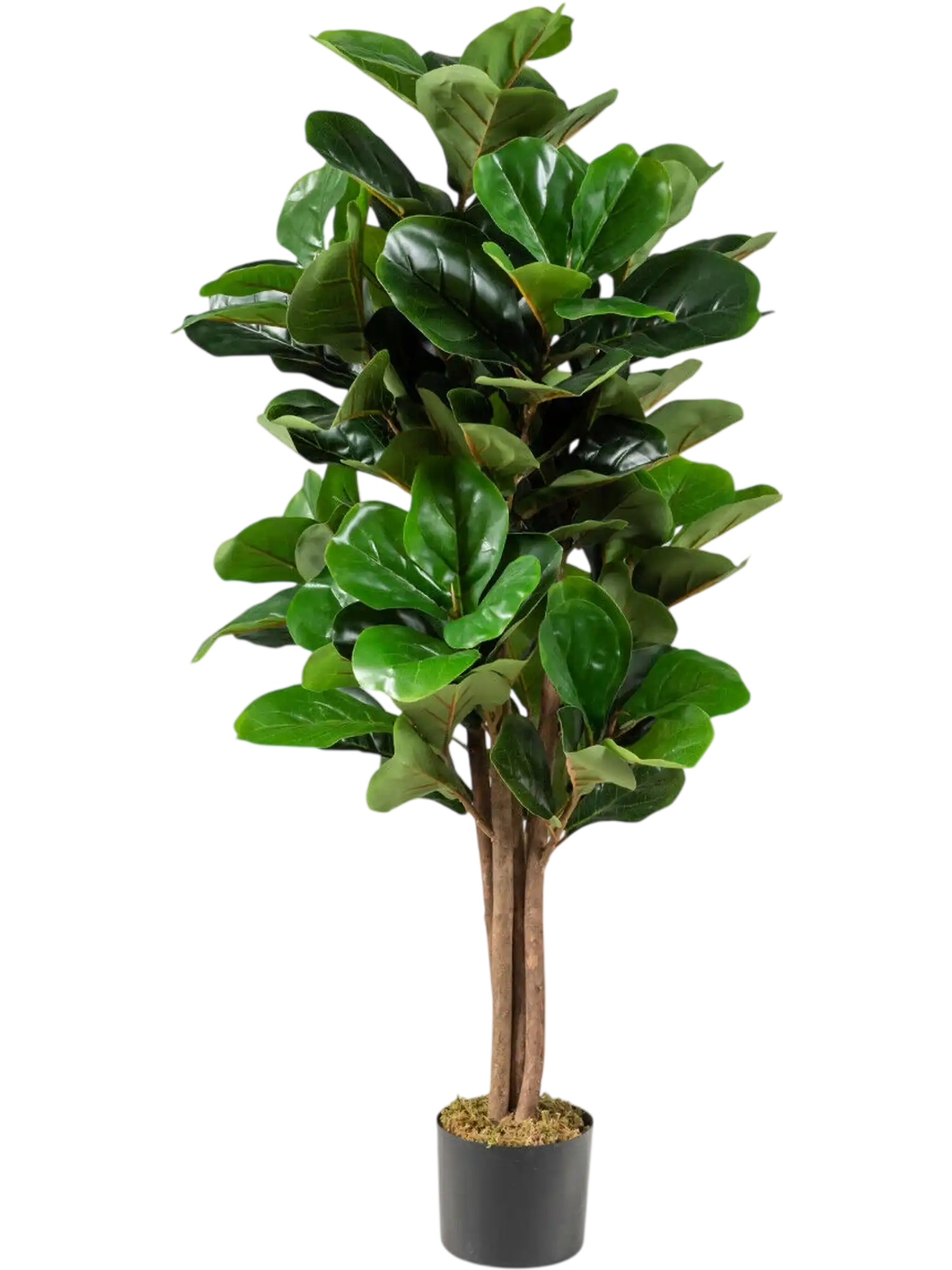 Costway 5' Artificial Fiddle Leaf Fig Tree Decorative Planter 86251493 New