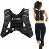 Adjustable 20 lbs training weight vest with breathable material and reflective strips, perfect for running and workouts.