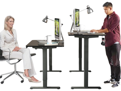 Costway Electric Height Adjustable Standing Desk Memory Controller Black 72810345 New