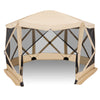 Pop-up screen house tent with mesh sidewalls, 11.5 x 11.5 ft, offers sun protection and bug-free outdoor enjoyment.