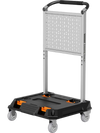 Giraffe Tools Heavy Duty Rolling Utility Cart Black & Silver Gray New