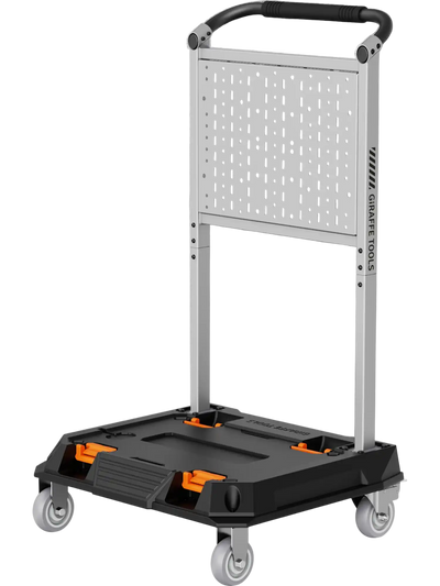 Giraffe Tools Heavy Duty Rolling Utility Cart Black & Silver Gray New