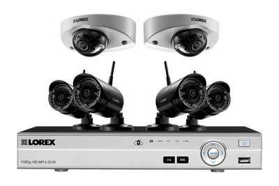 Lorex LW1642W HD 6 Camera 16 Channel DVR Wireless Indoor/Outdoor Surveillance Security System New
