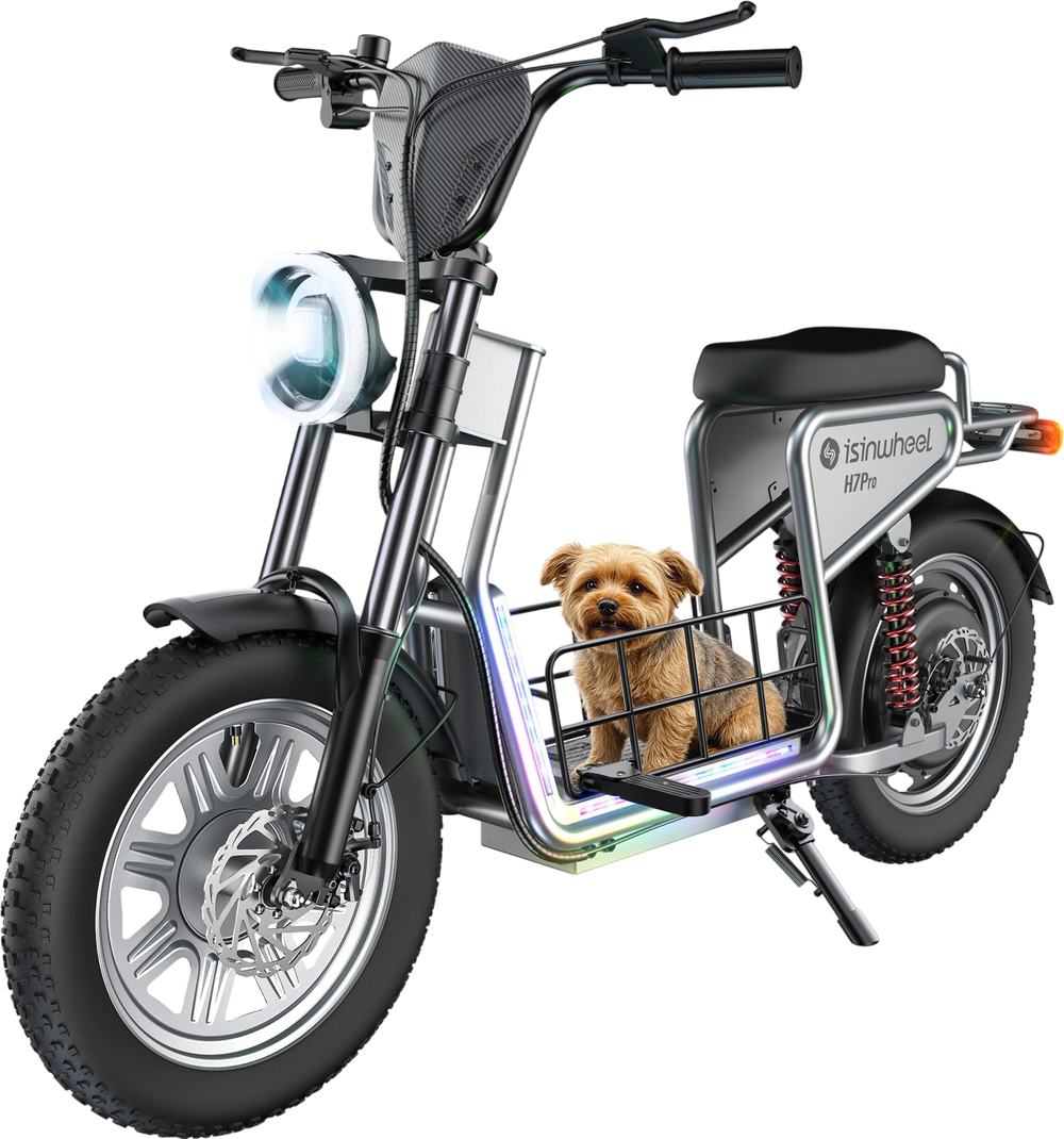 isinwheel H7Pro High-End Commuting Electric Scooter with Seat 38MPH Top Speed