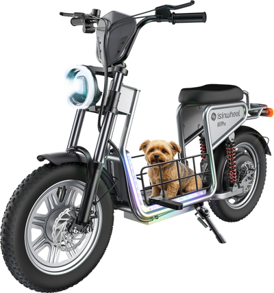 isinwheel H7Pro Electric Scooter with Seat 1200W 38 MPH 43 Mile Range 48V New