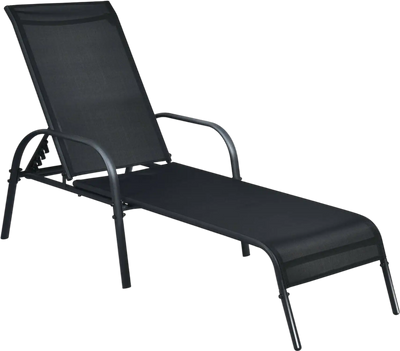 Costway Adjustable Folding Patio Chaise Lounge Chair with Backrest 95238167 New
