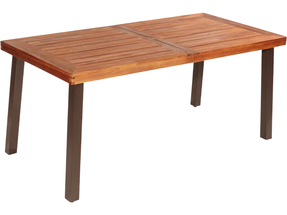 Rectangular Acacia Wood Rustic Dining Furniture Table 
