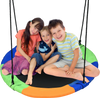 40-Inch Flying Saucer Tree Swing Outdoor Play Set with Easy Installation Process for Kids