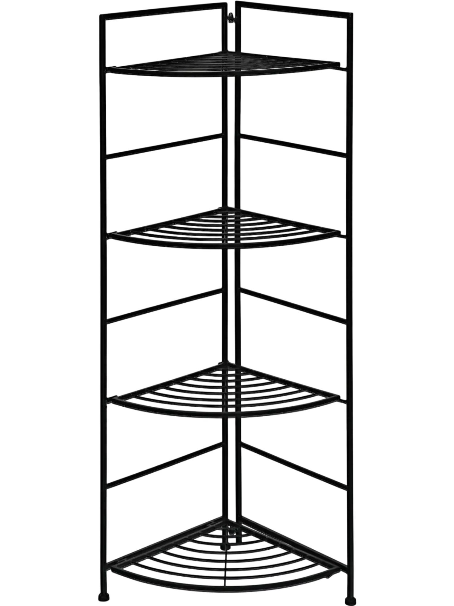 Costway 4 Tier Folding Metal Plant Stand Corner Display Shelf Rack 69123085 New