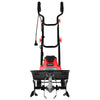 14-inch electric tiller with 10-amp motor and ergonomic handles, ideal for small to medium-sized gardens.
