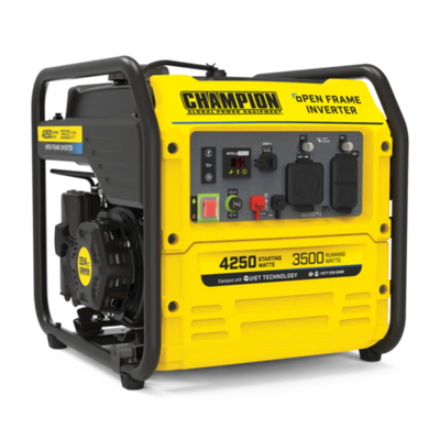 Champion 100302/200955 3500W/4000W Open Frame Inverter Gas Ultra Quiet Generator New