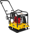 Honda GX160 Vibratory Plate Compactor with Wheel Kit, 3600 lb Centrifugal Force for Soil, Gravel, Asphalt and Paver Base, PC90H