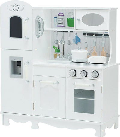 Costway Kids Pretend Play Kitchen Cookware Set with Water Dispenser 78091342 New