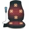 Memory foam seat cushion massager with heat, 6 vibration motors, and remote control for ultimate comfort at home.