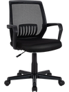 Mid-Back Mesh Height Adjustable Executive Chair with Lumbar Support