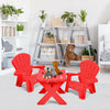 3-Piece Plastic Children Play Table Chair Set-Red - Gallery View 1 of 12