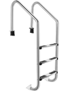 3-Step Stainless Steel Swimming Pool Ladder with Anti-Slip Step