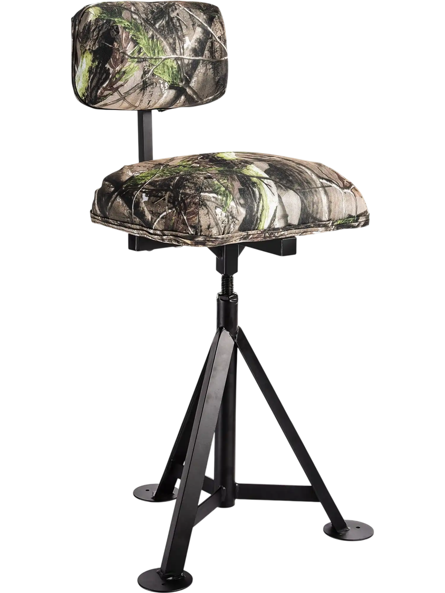 Costway Swivel Hunting Chair Tripod Blind Stool Detachable Backrest 36925870 New