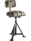Swivel Hunting Chair Tripod Blind Stool with Detachable Backrest