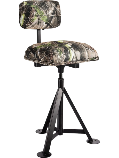 Costway Swivel Hunting Chair Tripod Blind Stool Detachable Backrest 36925870 New