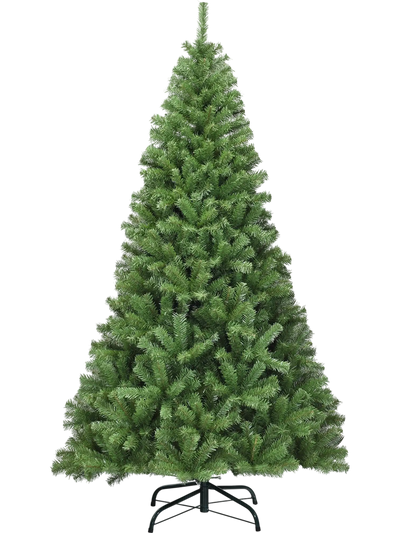 Costway Premium Artificial Christmas Tree Hinged PVC Metal Stand 25341960 New