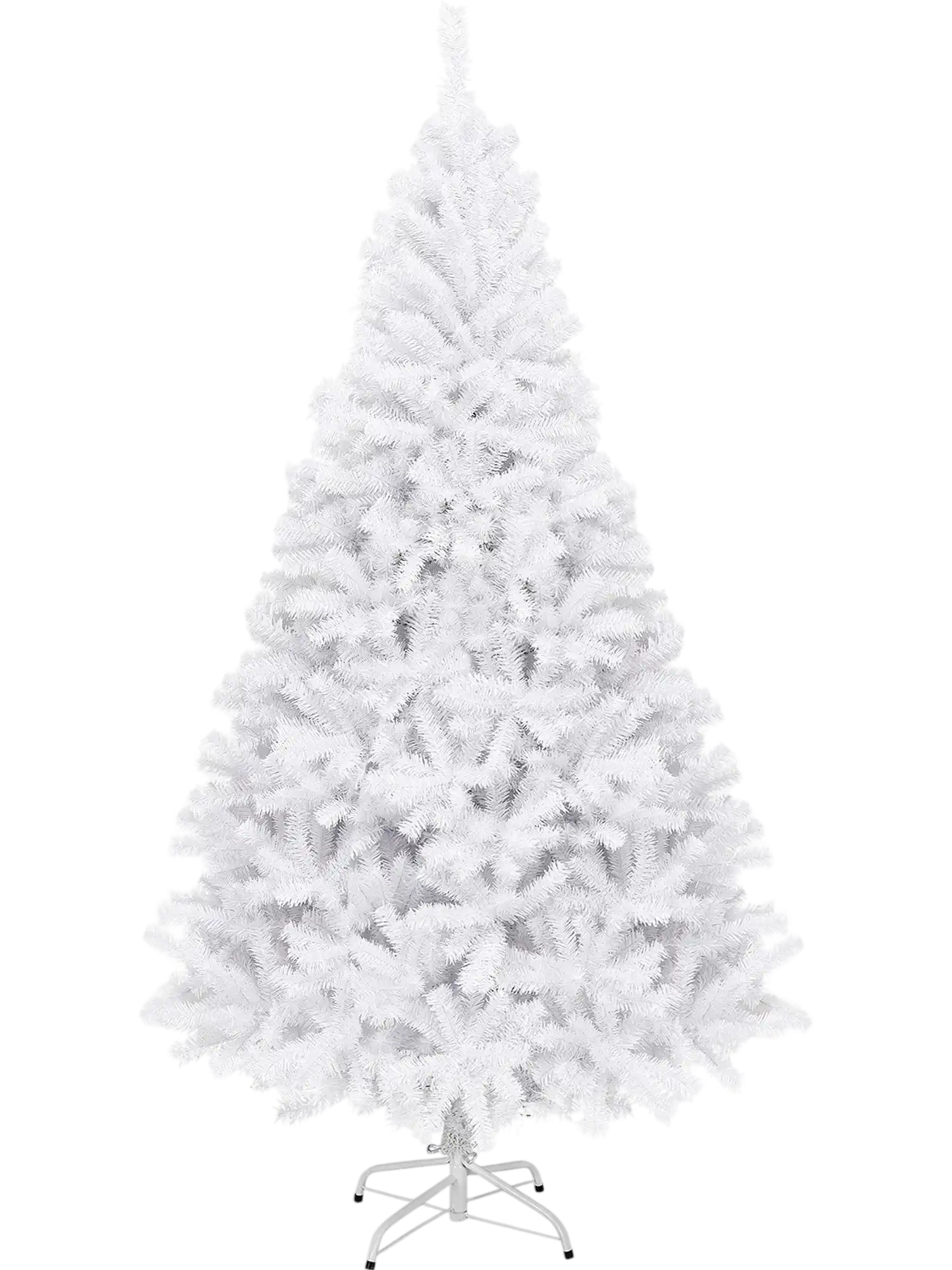 Costway White Christmas Tree w/ Metal Stand 98506247 New