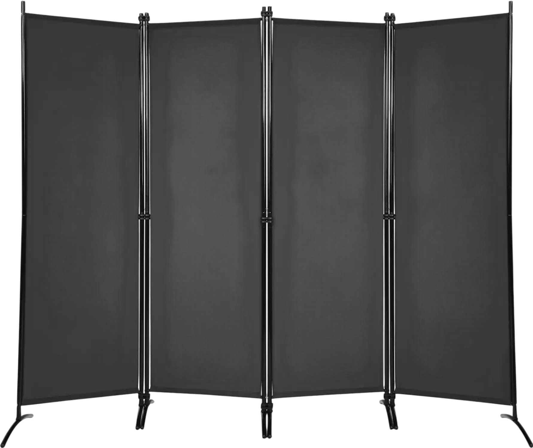 Costway 5.6' 4-Panel Room Divider Steel Frame 42183697 New
