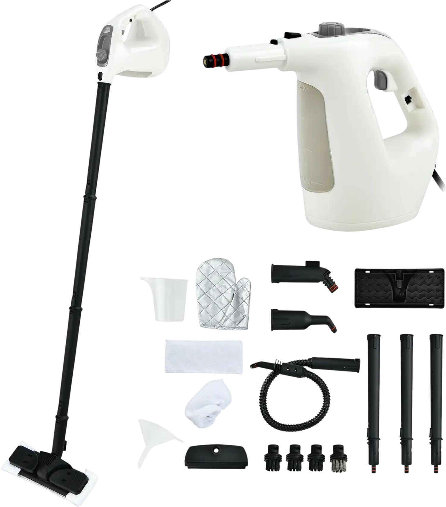 Costway 1400W Multipurpose Pressurized Steam Cleaner 17-Pc Accessories 97506184 New