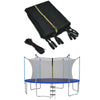 Replacement weather-resistant trampoline safety enclosure net, 8 ft, made of durable PE material for high security.
