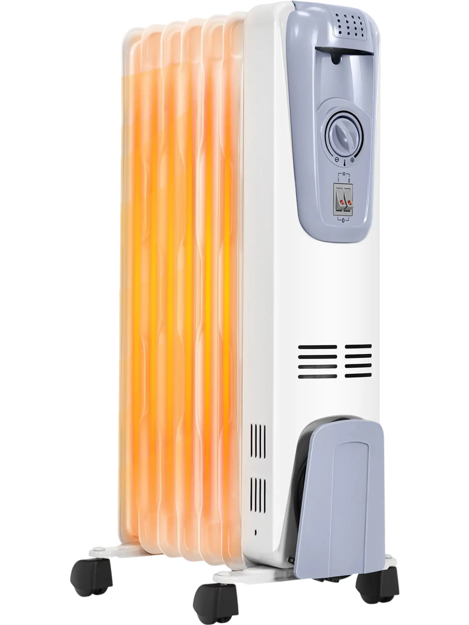 Costway 1500W Oil Filled Radiator Heater w/ Thermostat & 4 Wheels 76421395 New