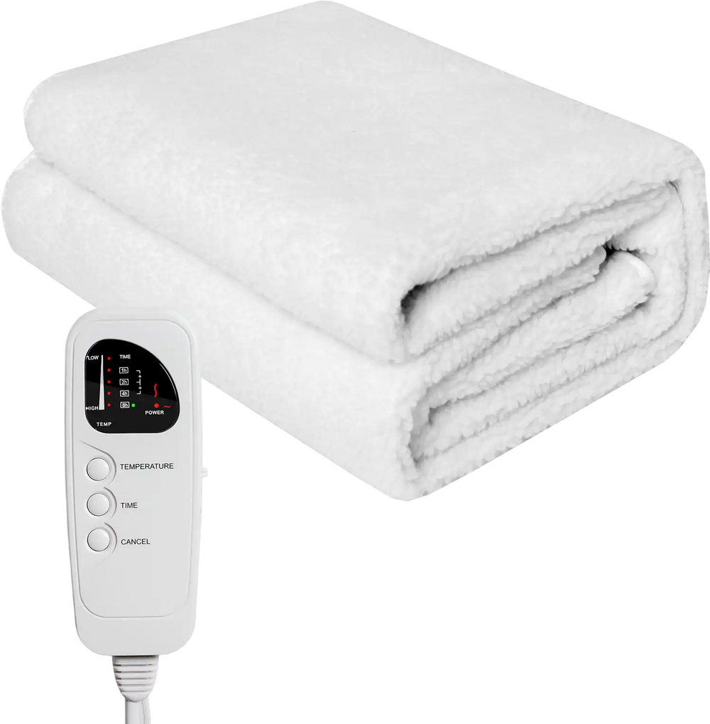71 x 31 Inch Massage Bed Warmer Heating Pad with 5 Heat Settings