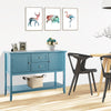 Wooden Sideboard Buffet Console Table with Drawers and Storage-Blue - Gallery View 1 of 10