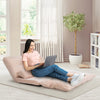 6-Position Adjustable Sleeper Lounge Couch with 2 Pillows-Beige - Gallery View 1 of 10