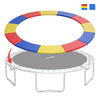Multicolor trampoline safety pad with elastic straps, waterproof and tear-resistant for enhanced jumping safety.