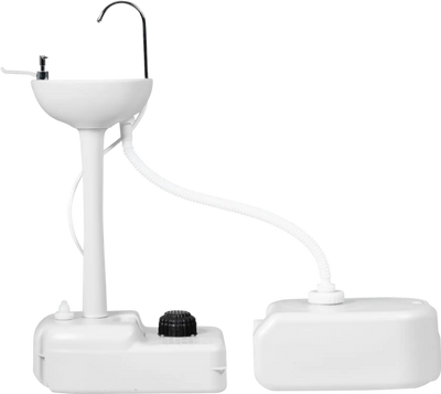 Costway Portable Camping Hand Wash Station Basin Stand 4.5 Gallon Tank 95427618 New