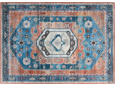 Costway 5' x 7' Distressed Vintage Indoor Area Rug Non-Shedding 76830429 New