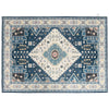 Faux wool fabric area rug with intricate pattern, ideal for living room or bedroom, featuring waterproof and.