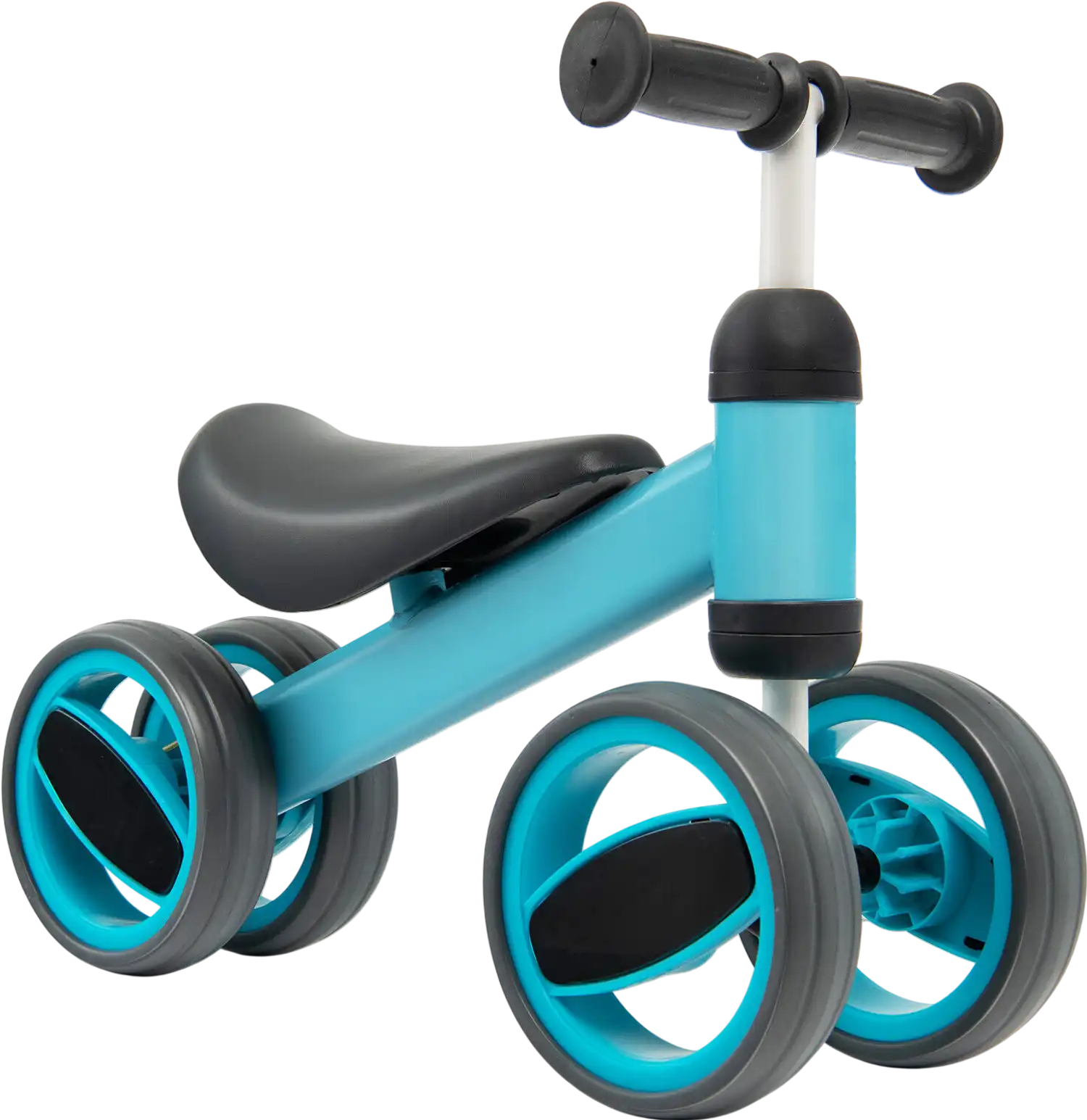 Costway 4-Wheel Baby Balance Bike Toy Blue 81962045 New